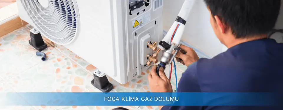 Foça İlçemi Carrier Klima Gaz Dolumu